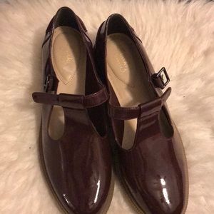 Clarks Patent Leather Mary Jane’s